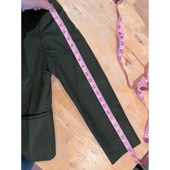 Vtg UCoB United Colors Of Benetton Italy 100% Wool 4 Button Blazer Size 38 Green - Picture 6 of 11